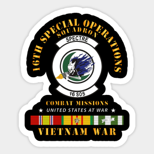 16th SOS - Combat Missions w VN SVC Sticker